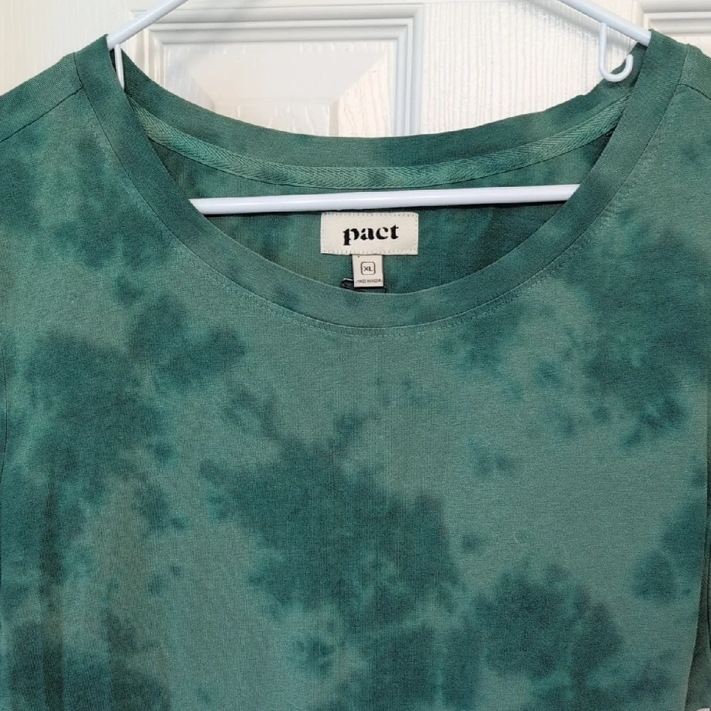 Pact Sage Green Tie Dye Dress - Picture 3 of 12